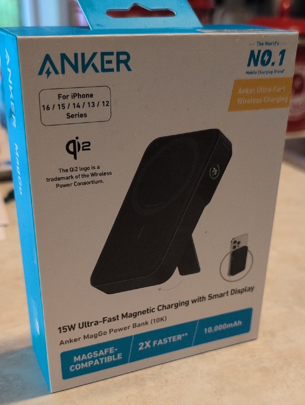 Anker MagGo 15W Magnetic Power Bank — Black